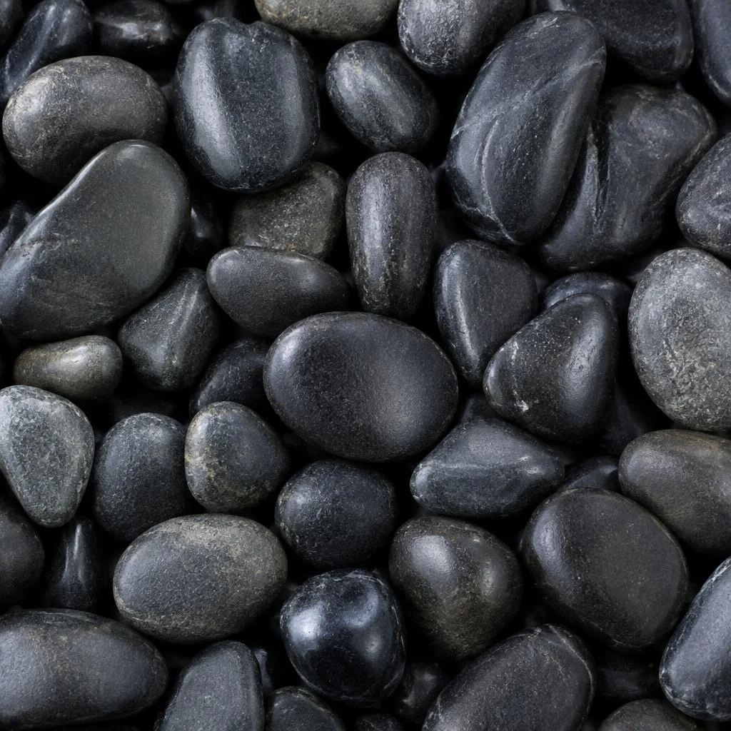 Black Pebbles for decorative landscaping in Indore